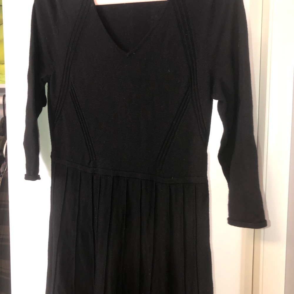Talbots Black Merino Wool Garment